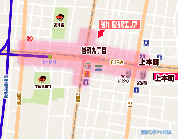 谷九MAP